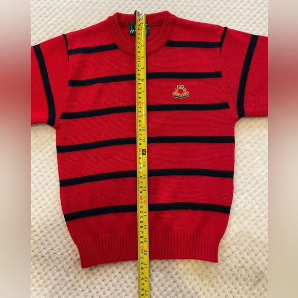 IVYGER Vintage Red and Navy Sweater size 6-7 boys. EUC! - Picture 7 of 10